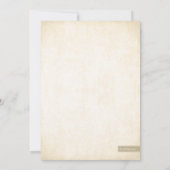 Gold Glitter Engagement Party - Uitnodiging (Achterkant)