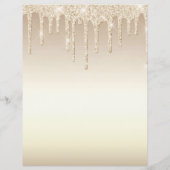 Gold Glitter EYELASH EXTENSION CONSENT FORM Flyer (Achterkant)