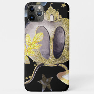 *~* Gold Glitter Fantasy Stars Carriage Castle iPhone 11 Pro Max Hoesje