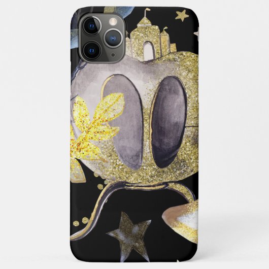 *~* Gold Glitter Fantasy Stars Carriage Castle Case-Mate iPhone Case (Achterkant)