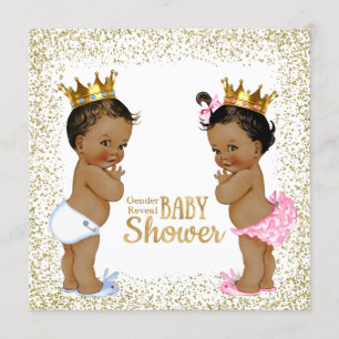 Gold Glitter Gender onthulling Kaart