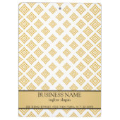 Gold Glitter Geometric Shapes Klembord (Achterkant)