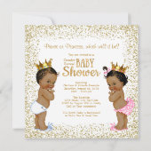 Gold Glitter Geslacht Reveal Kaart (Achterkant)