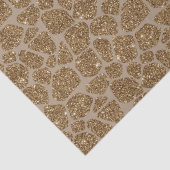 Gold Glitter Giraffe Print Tissuepapier (Detail)