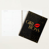 Gold Glitter Girl Boss Planner (Display)