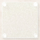 Gold Glitter Glazen Onderzetter (Achterkant)
