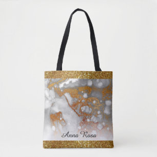 *~* Gold Glitter Gold Glitter Abstract Luxe glam Draagtas