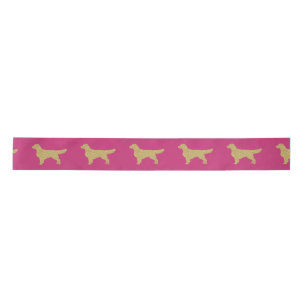 Gold Glitter Golden Retriever roze Lint
