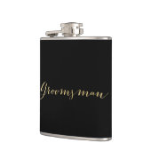 Gold Glitter Groomsman Flask Heupfles (Links)