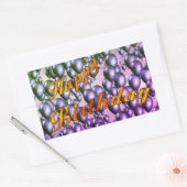 Gold Glitter Happy Birthday Rechthoekige Sticker (Envelop)