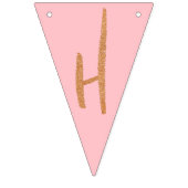 Gold Glitter Happy Birthday Vlaggetjes (Tweede vlag)