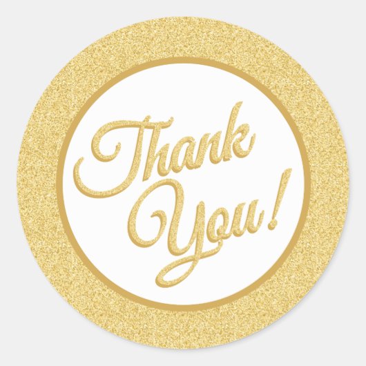 Gold Glitter Hartelijk dank, Stickers (Voorkant)