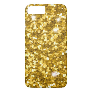 Gold Glitter iPhone X/8/7 Plus gewoon daar Hoesje