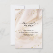 Gold glitter Jewelry Care Bedankkaart (Achterkant)