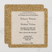 Gold Glitter Kaart (Voorkant / Achterkant)