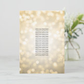 Gold Glitter-lampjes invoegen Kaart (Staand voorkant)