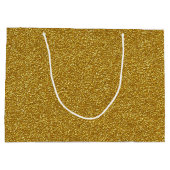Gold Glitter Large Cadeautasje (Achterkant)