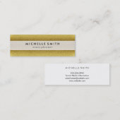 Gold Glitter Lavish Deluxe Mini Visitekaartje (Voorkant / Achterkant)