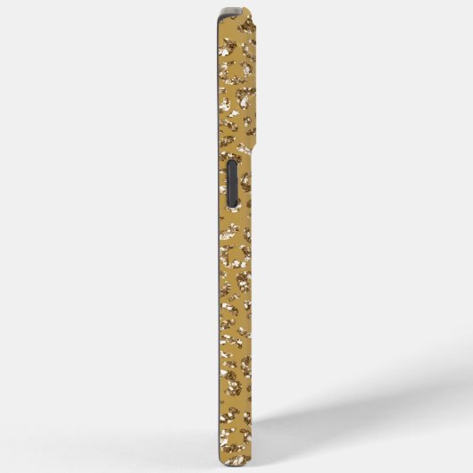 Gold Glitter Leopard Case-Mate iPhone Case (Achterkant / Rechts)