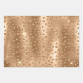 Gold Glitter Leopard, Giraffe & Leopard Spots Inpakpapier Vel (Voorkant 2)