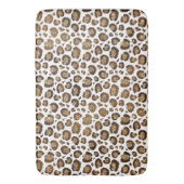 Gold Glitter Leopard Print Badmat (Voorkant Verticaal)