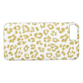 Gold Glitter Leopard Print Case-Mate iPhone Case (Achterkant (Horizontaal))