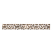 Gold Glitter Leopard Print Lint (Voorkant)