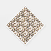 Gold Glitter Leopard Print Servet (Hoek)