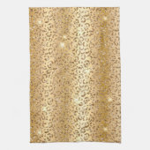 Gold Glitter Leopard Theedoek (Verticaal)
