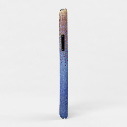 Gold Glitter Lips Sparkle Glam Speciaal Case-Mate iPhone Case (Achterkant/rechts)