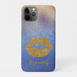 Gold Glitter Lips Sparkle Glam Speciaal iPhone 11 Pro Hoesje