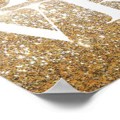 Gold Glitter Love Poster (Hoek)