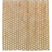 Gold Glitter Marble Mermaid Scaling Pattern Douchegordijn (Voorkant)