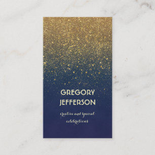 Gold Glitter marinevrouw Wedding and Party Visitekaartje