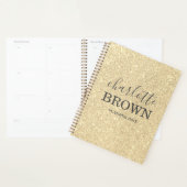 Gold Glitter Modern Appointment Book Planner (Display)
