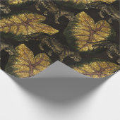 Gold Glitter Oerwoud Tiger Pattern Cadeaupapier (Hoek)