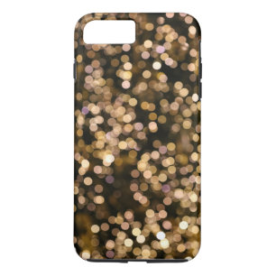 Gold Glitter Omber Plain - Aangepast iPhone 8 Plus / 7 Plus Hoesje