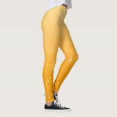 Gold Glitter Ombré Pattern – Luxury Metallic  Leggings (Rechts)