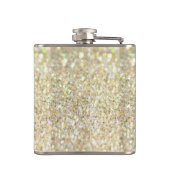 Gold Glitter op fles Heupfles (Achterkant)