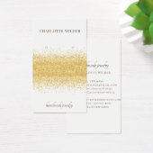 Gold Glitter op wit Visitekaartje (Bureau)