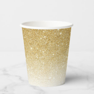 Gold Glitter Paper Cups Papieren Bekers