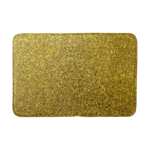 Gold Glitter Pattern Badmat