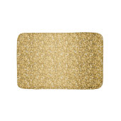 Gold Glitter Pattern Badmat (Voorkant)