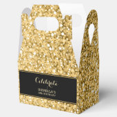 Gold Glitter Pattern Bedankdoosjes (Geopend)