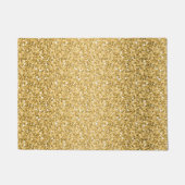 Gold Glitter Pattern Deurmat (Voorkant)