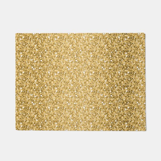 Gold Glitter Pattern Deurmat (Voorkant)