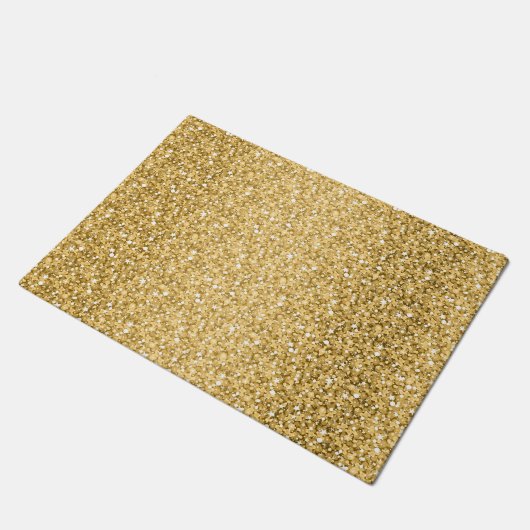 Gold Glitter Pattern Deurmat (Schuin)