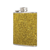 Gold Glitter Pattern Heupfles (Links)