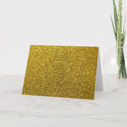 Gold Glitter Pattern Kaart (Voorkant)