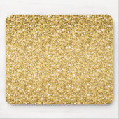 Gold Glitter Pattern Muismat (Voorkant)